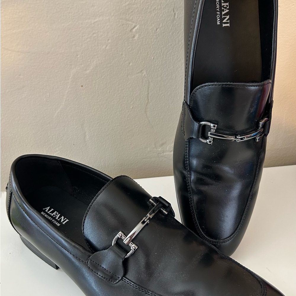 Alfani Men's Sleek Black Slip-On Loafers